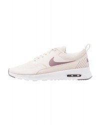 graue bedruckte Leder niedrige Sneakers von Nike