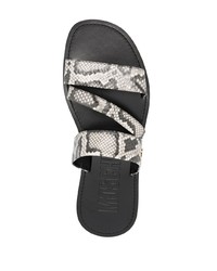 graue bedruckte Sandalen von Moschino