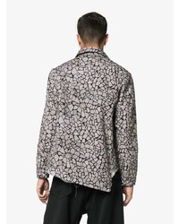 graue bedruckte Shirtjacke von Comme Des Garcons Homme Plus
