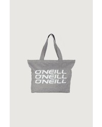 graue bedruckte Shopper Tasche aus Leder von O'Neill