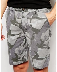 graue bedruckte Shorts von Asos