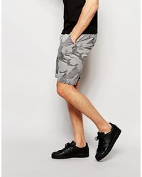 graue bedruckte Shorts von Asos