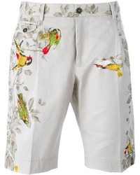 graue bedruckte Shorts von Dolce & Gabbana