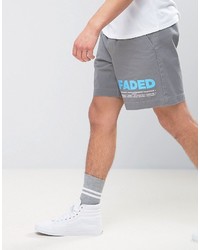 graue bedruckte Shorts von Asos