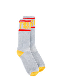 graue bedruckte Socken von Stella McCartney