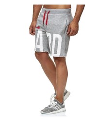 graue bedruckte Sportshorts von Redbridge