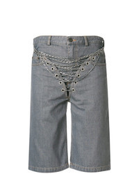 graue Bermuda-Shorts aus Jeans