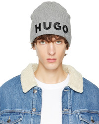 graue bestickte Mütze von Hugo