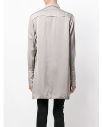 graue Bluse mit Knöpfen von Yang Li