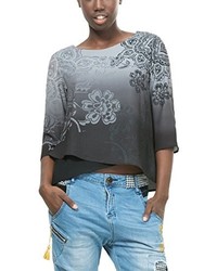 graue Bluse von Desigual