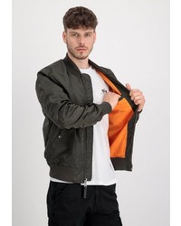 graue Bomberjacke von Alpha Industries
