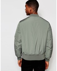 graue Bomberjacke von Asos