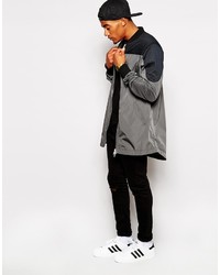 graue Bomberjacke von Asos