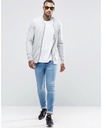 graue Bomberjacke von Asos