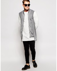 graue Bomberjacke von Asos