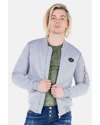 graue Bomberjacke von Cipo & Baxx