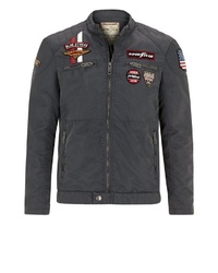 graue Bomberjacke von Goodyear