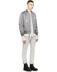 graue Bomberjacke von rag & bone