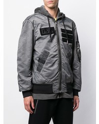 graue Bomberjacke von Diesel