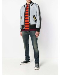 graue Bomberjacke von Diesel