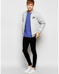 graue Bomberjacke von Jack Wills