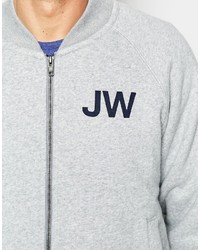 graue Bomberjacke von Jack Wills