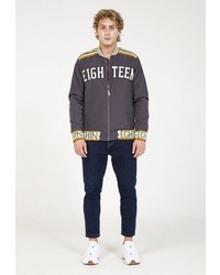 graue Bomberjacke von PLUS EIGHTEEN