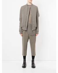 graue Bomberjacke von Rick Owens