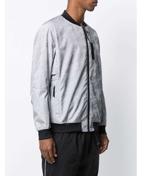 graue Bomberjacke von Stone Island Shadow Project