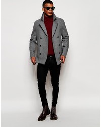 graue Cabanjacke von Asos