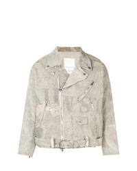 graue Camouflage Bikerjacke