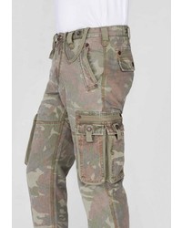 graue Camouflage Cargohose von Alpha Industries