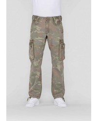 graue Camouflage Cargohose von Alpha Industries