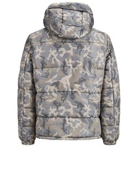 graue Camouflage Daunenjacke von Jack & Jones