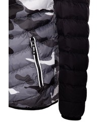 graue Camouflage Daunenjacke von OMBRE