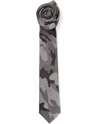 graue Camouflage Krawatte von Valentino
