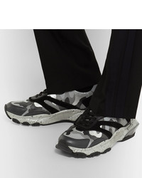 graue Camouflage niedrige Sneakers von Valentino
