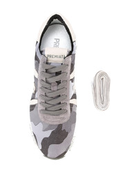 graue Camouflage niedrige Sneakers von Premiata