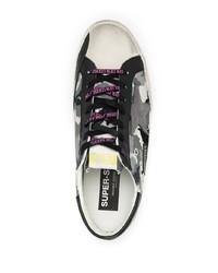 graue Camouflage Segeltuch niedrige Sneakers von Golden Goose