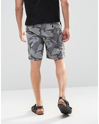 graue Camouflage Shorts von Asos