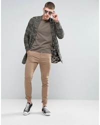 graue Camouflage Strickjacke von Jack and Jones