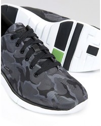 graue Camouflage Turnschuhe von Boss Green