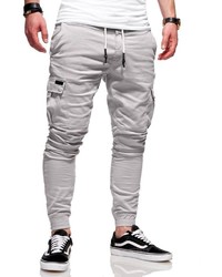 graue Cargohose von behype