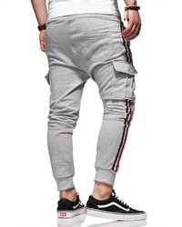 graue Cargohose von behype