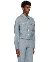 graue Chambray Shirtjacke von SASQUATCHfabrix.