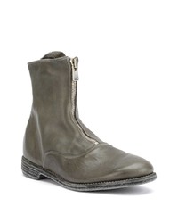 graue Chelsea Boots aus Leder von Guidi