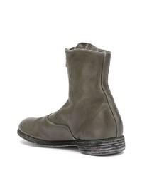 graue Chelsea Boots aus Leder von Guidi