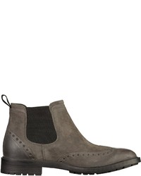 graue Chelsea Boots aus Leder von Geox