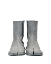 graue Chelsea Boots aus Leder von Maison Margiela