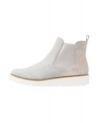 graue Chelsea Boots aus Leder von s.Oliver